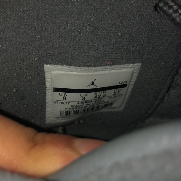 Air Jordan cool grey 10s - Picture 10 of 11